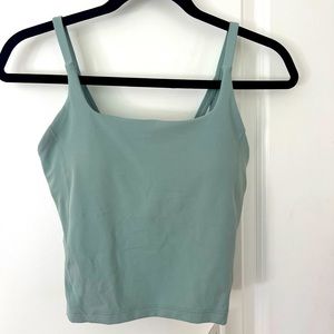 Lululemon Strappy Nulu Shelf Tank in Silver Blue (NWT)